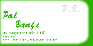 pal banfi business card
