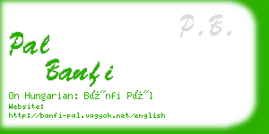 pal banfi business card